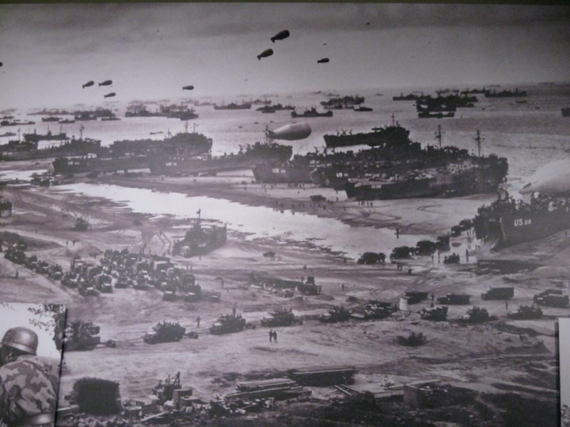 Omaha Beach on D-Day